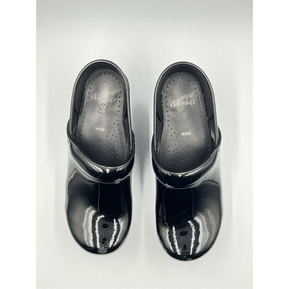 Dansko Professional Clog Black Patent Leather Size 40 WIDE Healthcare Restaurant - Picture 4 of 13